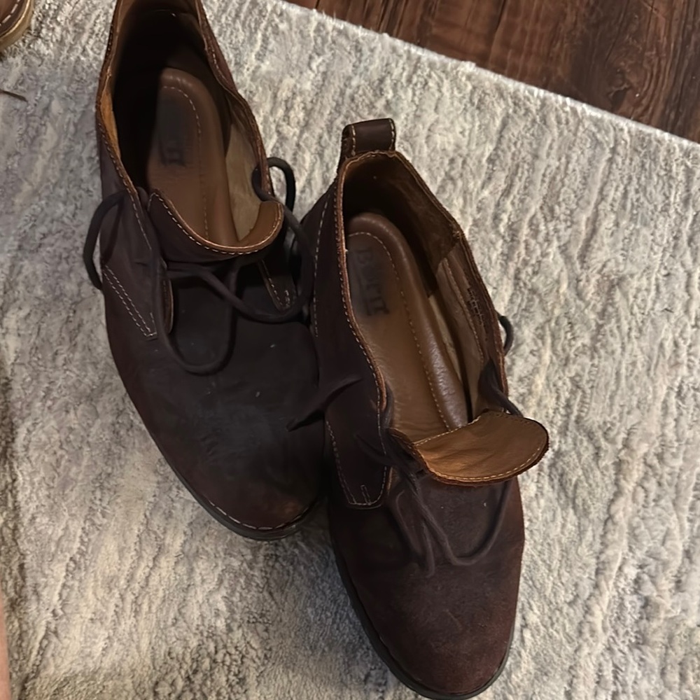 Born Brown Chukka Boots with Suede Upper and Crepe Sole